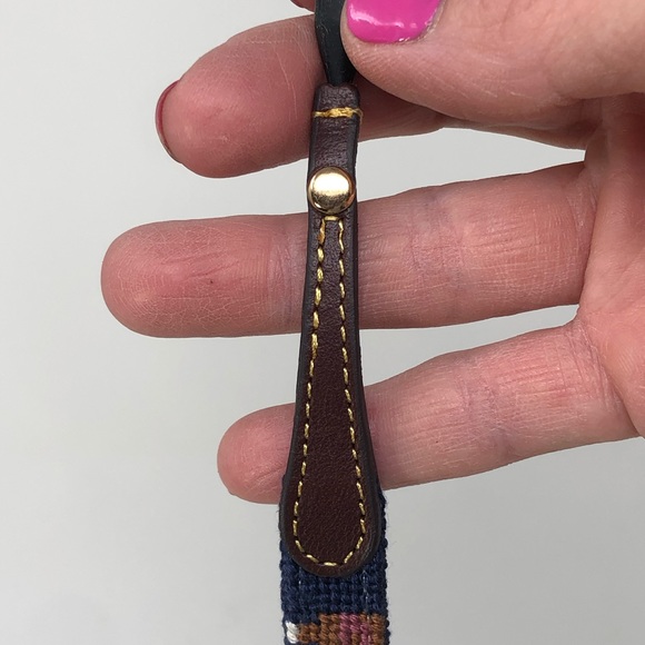 Unisex Rep Stripe Needlepoint Straps - Picture 6 of 6